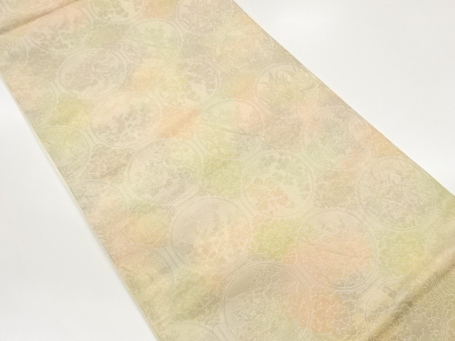 JAPANESE FUKURO OBI / WOVEN FLOWERS